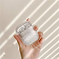 Ysimee Compatible con Fundas Apple AirPods 1&amp-2 Moda Case-Brilla Glitter Brillante Arenas Movedizas Líquidas PC Funda…